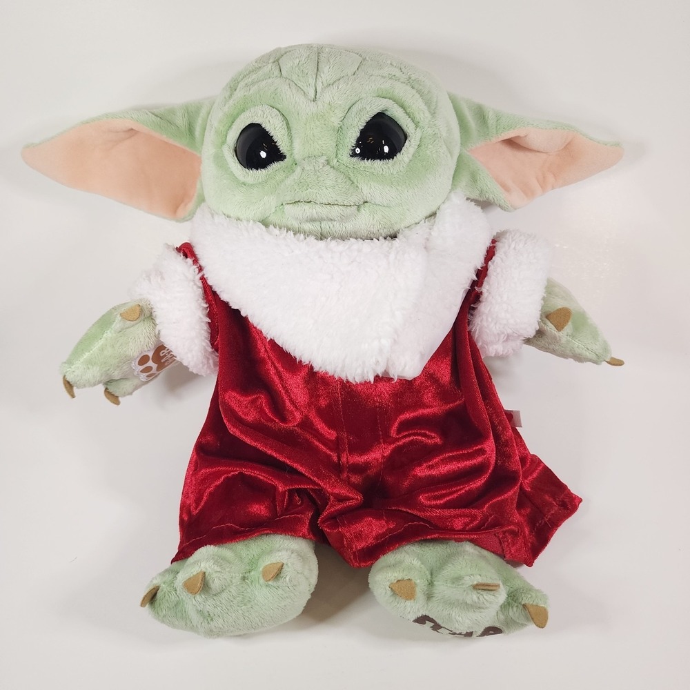 Build A Bear Star Wars Mandalorian The Child Grogu Santa Baby Yoda 14" - w/ Tag